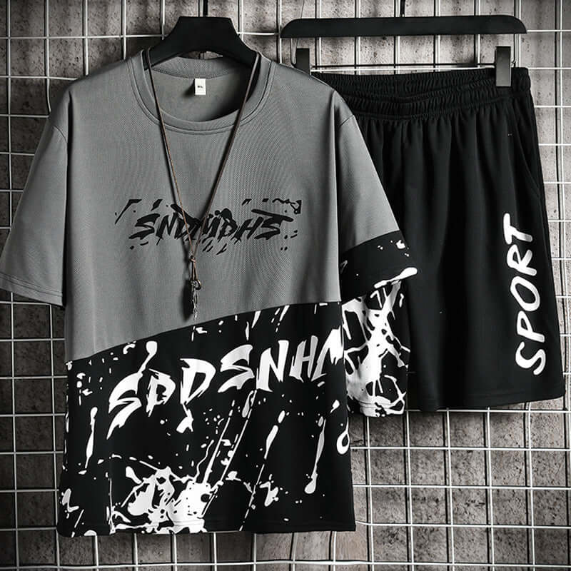 Two-piece Printed Youth Fashion Casual Set