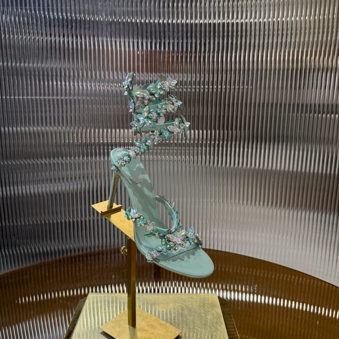 Amoi Crystal Elegant Fashion Outerwear High Heels