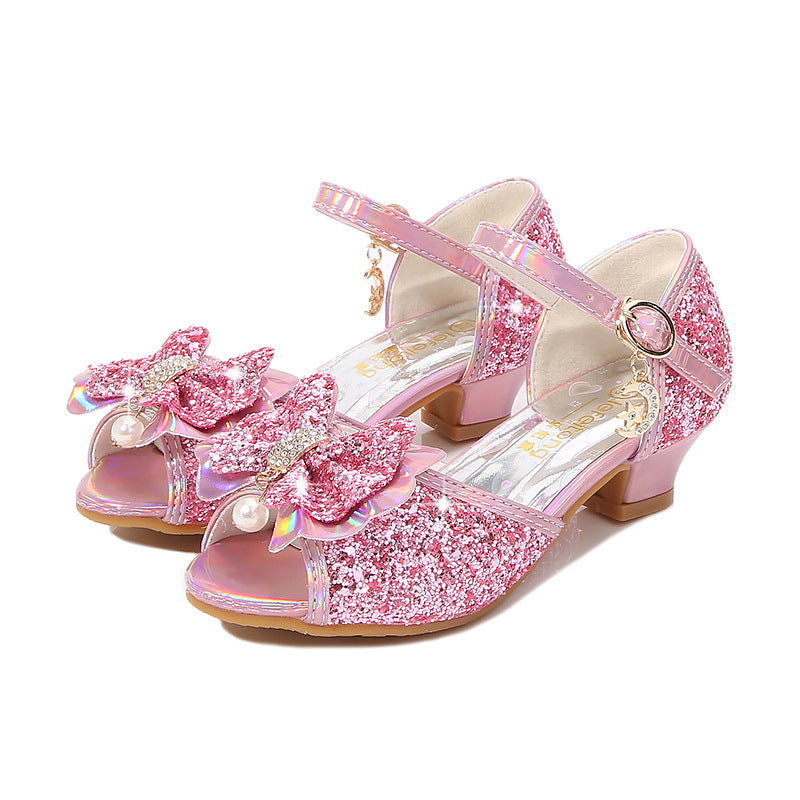 Princess Shoes For Girls New Non-slip Bow
