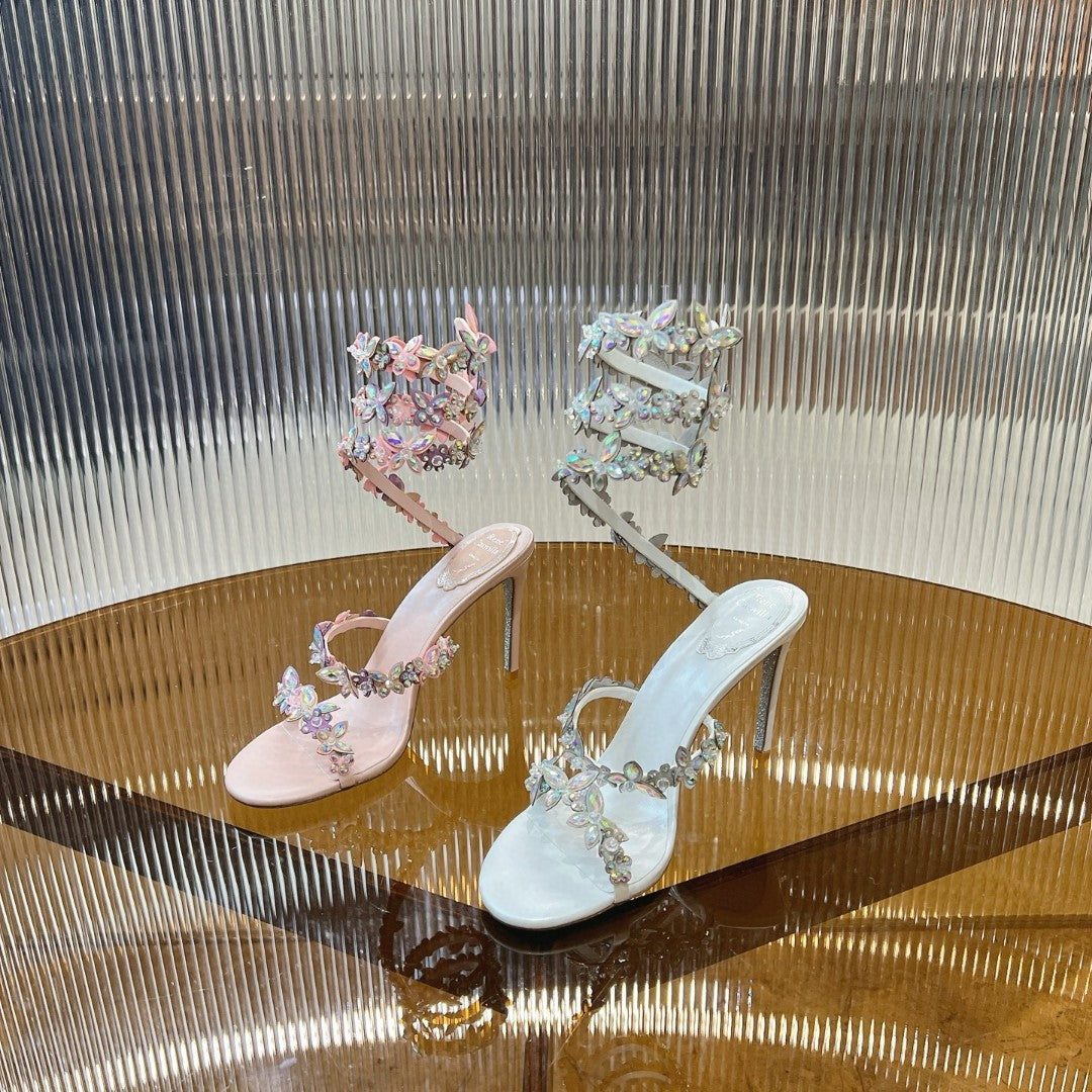 Amoi Crystal Elegant Fashion Outerwear High Heels