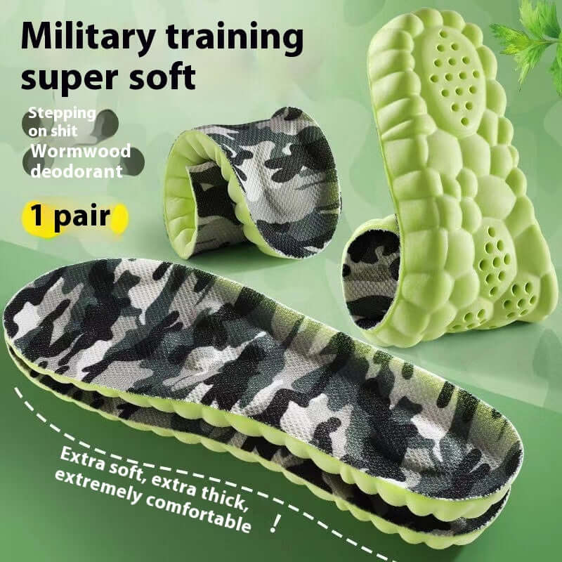 Insole Sports Shock Absorption Arch Support High Elastic Running Military Training
