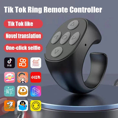Wireless Bluetooth Selfie Ring Lazy Artifac Tiktok Remote Control Ring Mobile Phone Bluetooth Controller T for Xiaomi Apple