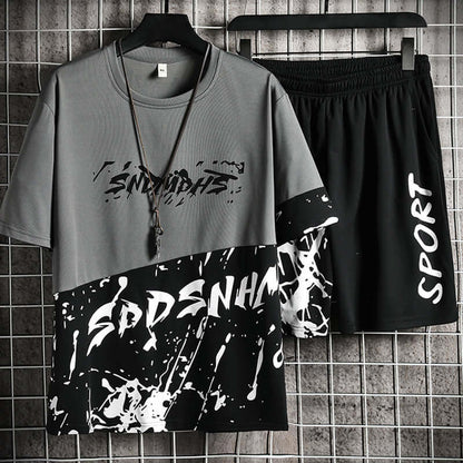 Two-piece Printed Youth Fashion Casual Set