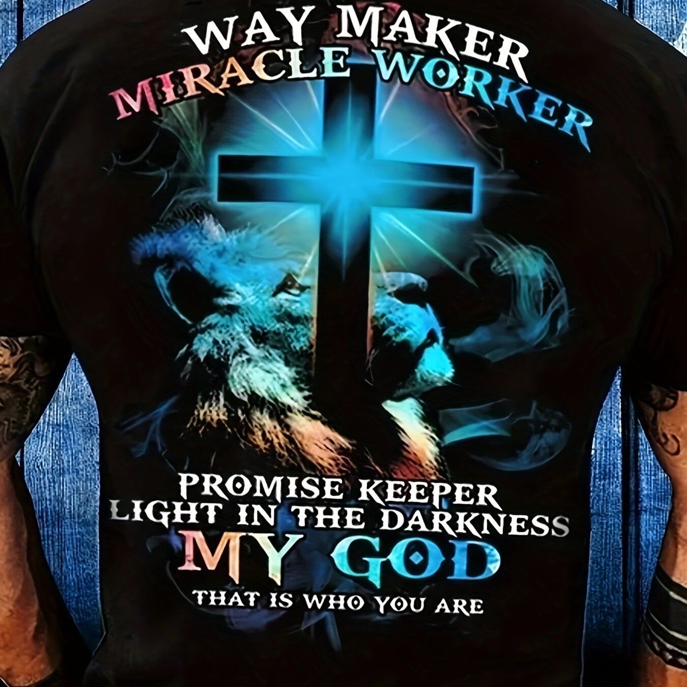 Way Maker Miracle Worker Pattern, Men&