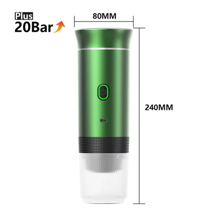 Draagbare Espresso Machine 3-in-1 for Car &amp; Home Camping Coffee Maker 3-In-1 Capsule Powder Travel Coffee Maker