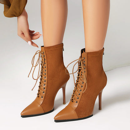 New Drawstring Patchwork European And American Women&