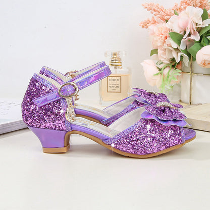 Princess Shoes For Girls New Non-slip Bow