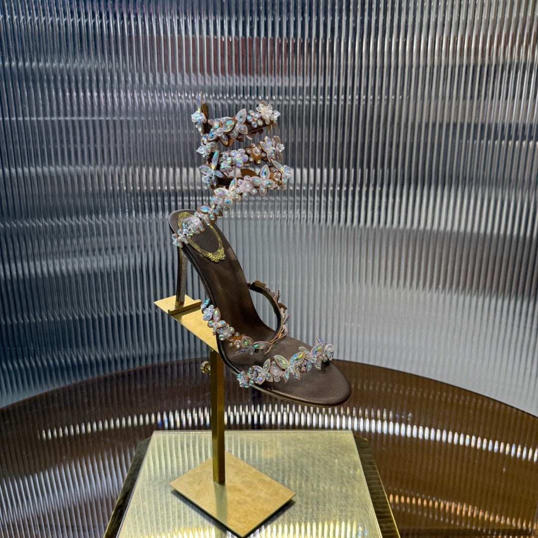 Amoi Crystal Elegant Fashion Outerwear High Heels