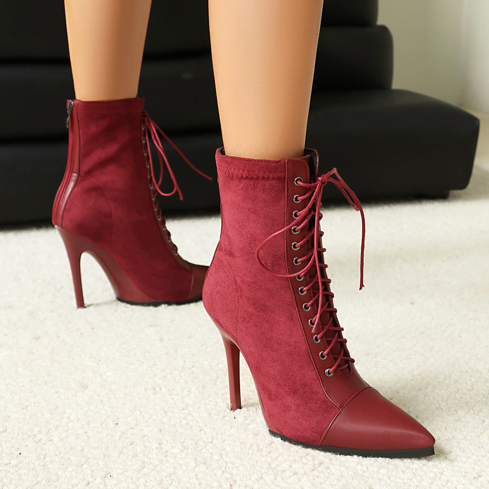 New Drawstring Patchwork European And American Women&