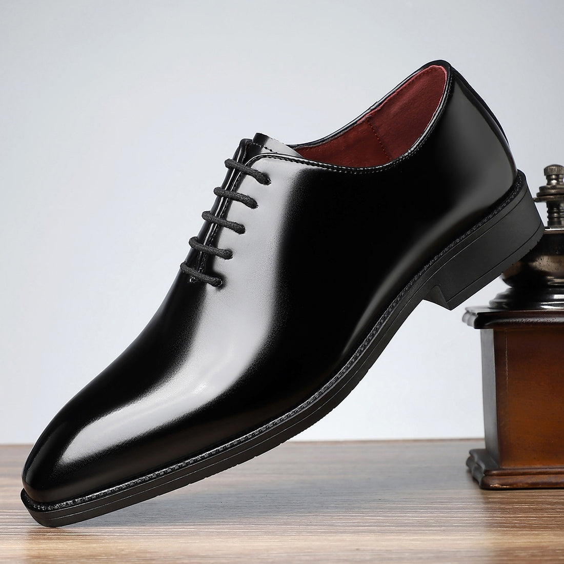 British Style Fashion Business Glossy Pointed Toe Comfortable All-matching Men&