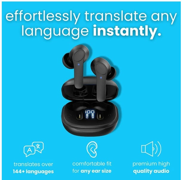 Translator Earbuds 144 Languages Real Time Online OffLine Translation Earphones