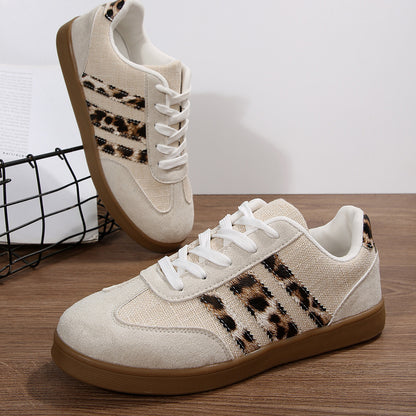 Vintage Leopard Print Versatile Women&