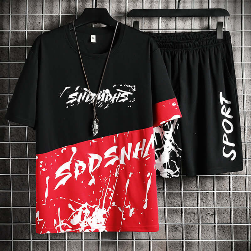 Two-piece Printed Youth Fashion Casual Set