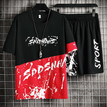 Two-piece Printed Youth Fashion Casual Set